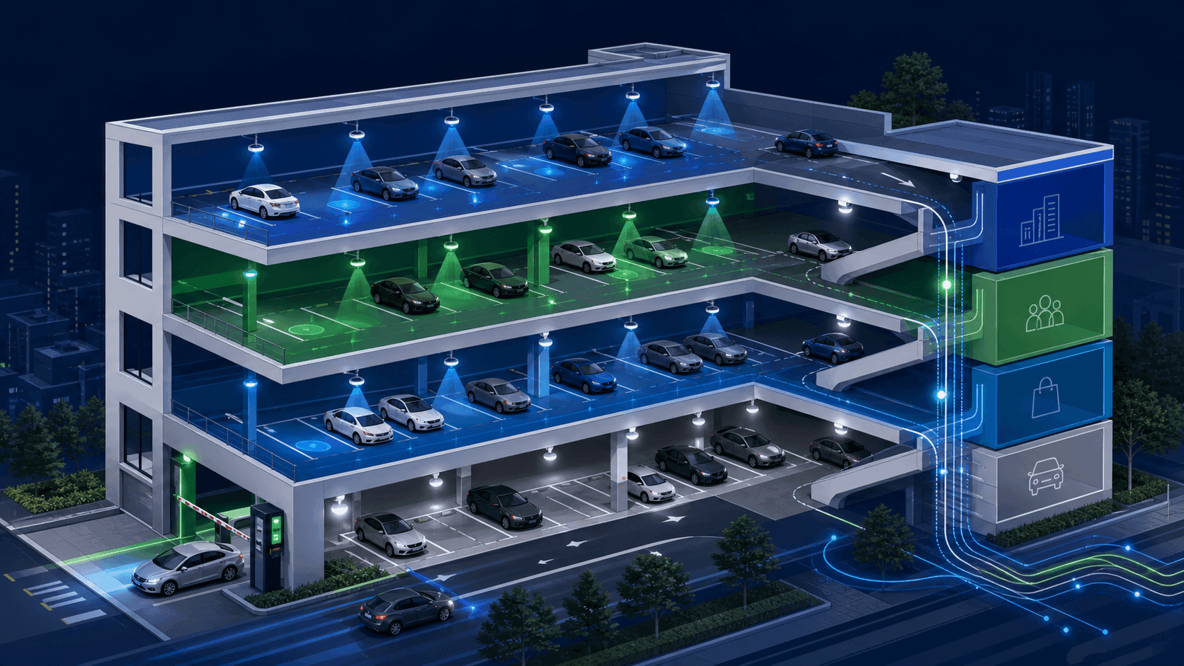 Parking Guidance System Dashboard Banner